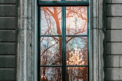 The chandelier